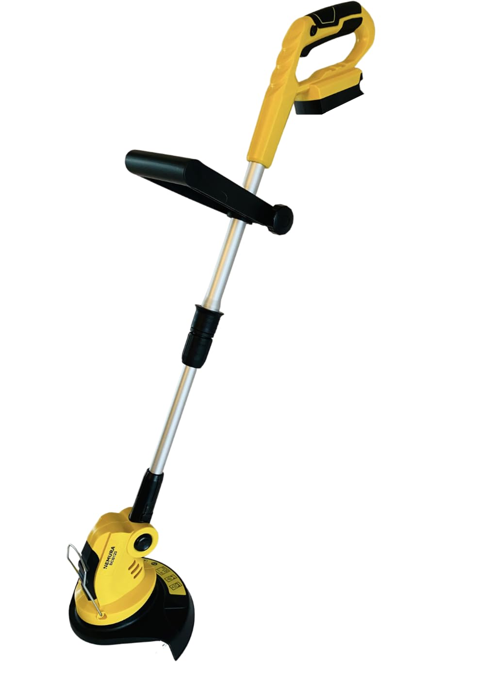 Nemura Coupe Bordure sans Fil 20V - Tête Inclinable en 4 Positions - Poignée Soft Grip -23cm de Diamètre de Coupe - 8000 Tours par Minute - Batterie 2Ah - Marque Française