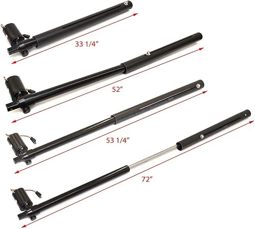 Miniatura 6 de Acculift CP10128 Actuador de elevación de escotilla de barco de 500 libras  33 14-53 14 pulgadas