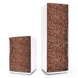 posterdeluxe Kühlschrank- & Geschirrspüler-Folie - Kaffeebohnen - Dekorfolie Aufkleber Klebefolie Front Kaffee
