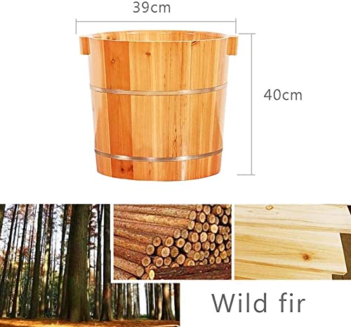 Balde de madera para spa de pies 40 cm miniatura 4