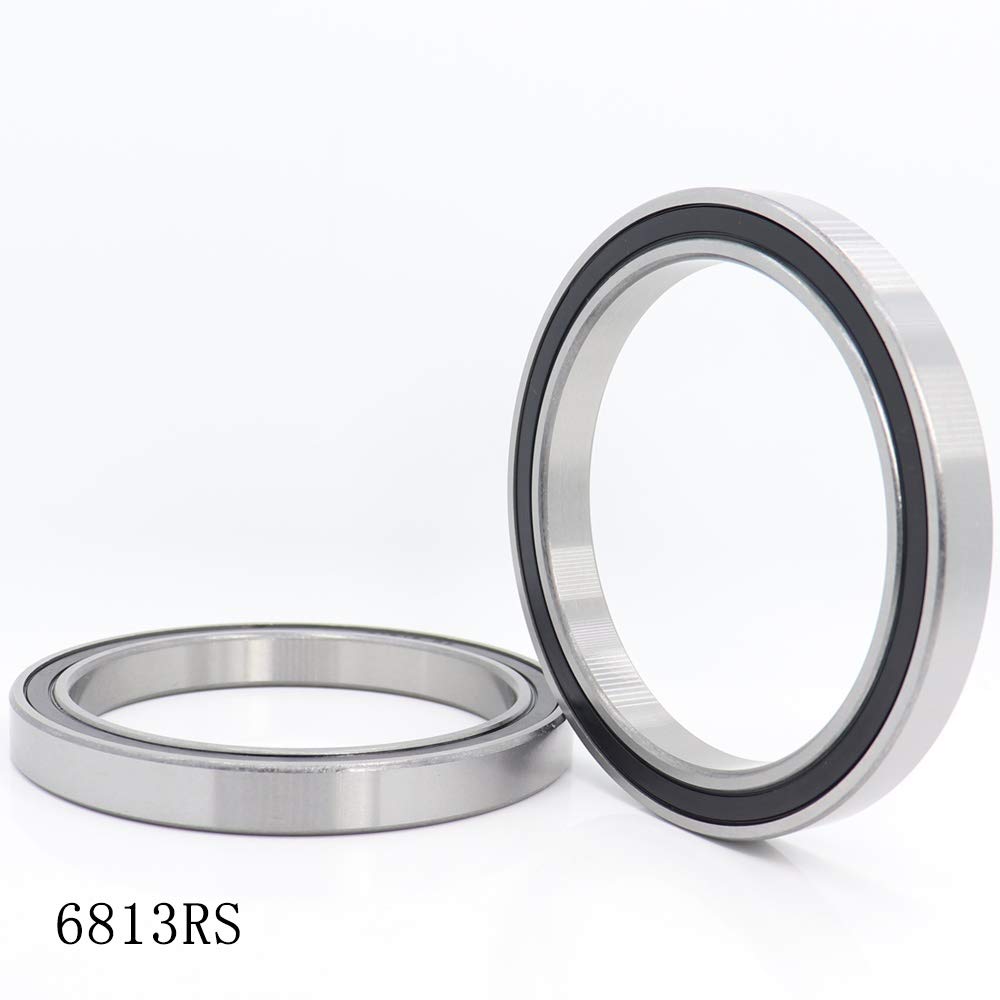 JIYAMI'EN EL-Zhou 6813 2RS ​​Gorge Profonde roulements à Billes ABEC-1 métrique Mince Section Roulements 61813RS 6813RS 4PCS Chrome précision en Acier Roulement 65x85x10MM