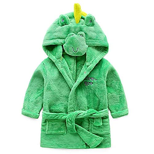 Kinder Baby Bademantel mit Kapuze Badetuch Kapuzenhandtuch Kapuzenbadetuch Schlafanzug Tier Motiv für Mädchen Jungen Cover