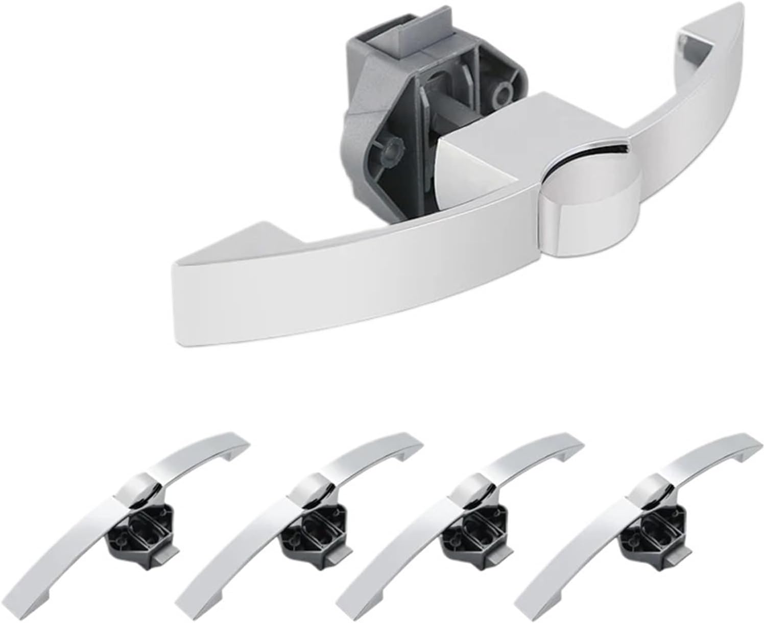 Pack Camper Car Push Button Latch Lock Keyless Caravan Boat Motor Cabinet Handle Drawer Locks Furniture Handle Hardware 1Pcs(10 Pearl Nickel 128)
