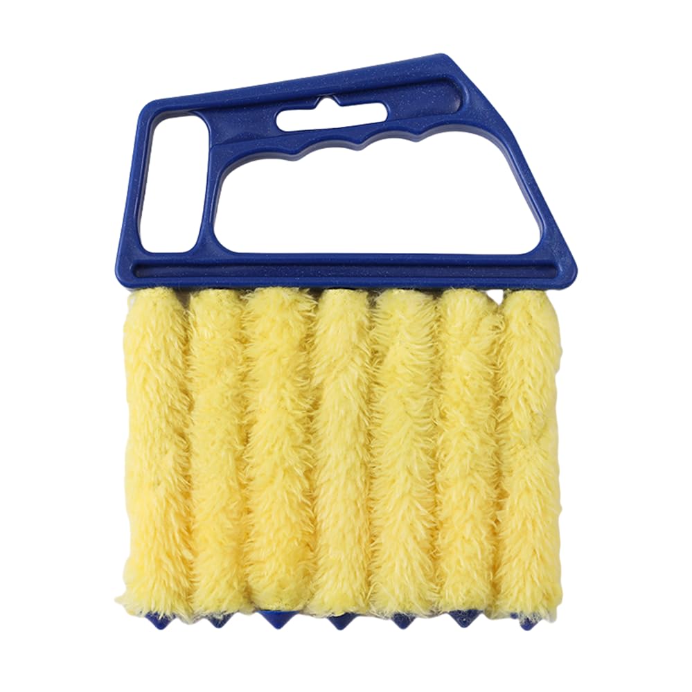 Blinds Cleaning Brush Dusting Tool 7 Finger Dusting Cleaning Tool for Blinds and Air Conditioners Handheld Mini Dusting Brush for Removing Dust Dirt
