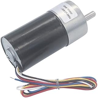 model geared DC Geared Motor, 12V 24V 5-1270RPM, High Torque 35KG, Brushless Motor with Metal Gears, Low Noise Reversed Long Life Signal Feedback rotating torque ( Size : 24v 47rpm , Color : Package A
