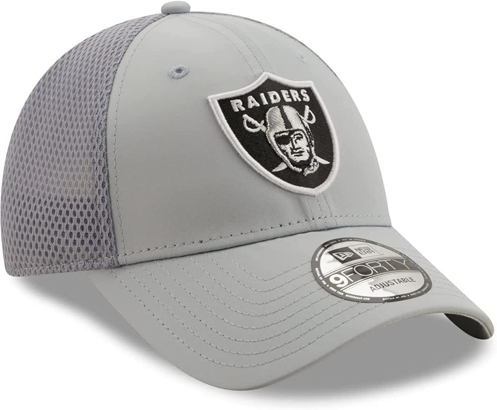 RAIDERS 9FORTY キャップ グレー 9Forty Side Patch Raiders Cap by New Era --> Shop Hats
