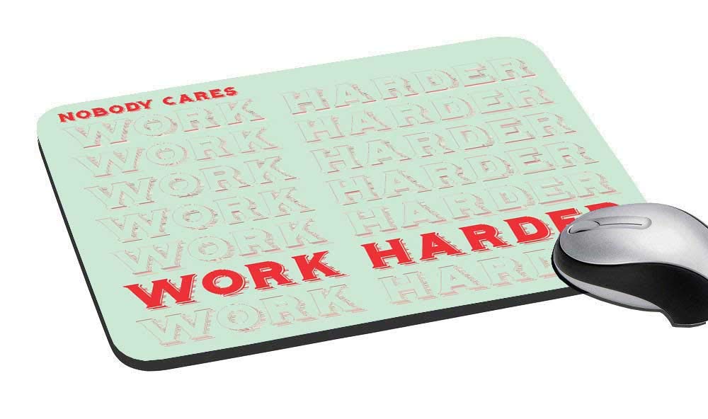 TECHBITEAnti-Slip Mouse Pad Mat with Motivational Quotes for Laptop Computer, PC, Desk (16 × 22 cm)