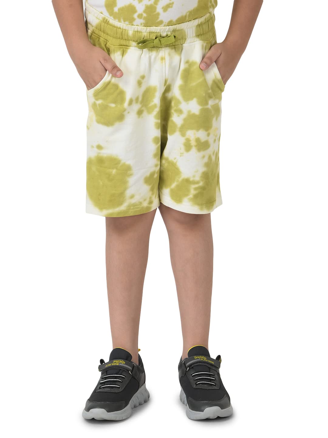 CuB McPAWS be curious Boys Shorts, Cotton Twill, Regular Fit Smart Casual Chinos with Adjustable Waistband, 4β12 Years, Multi-Color 1