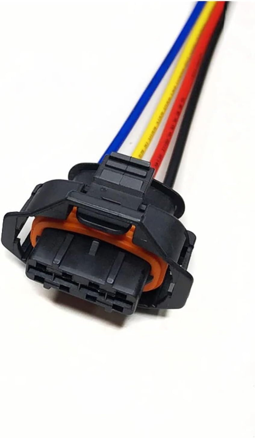2 3 4 5 6-pin Car Air Conditioning Harness Connector Sensor Plug .5mm Fuel Injection Nozzle Wire Length 15cm(4p strip line-Female,5sets)