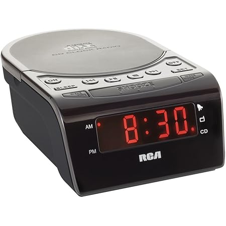  Rca Rc5610 Cd Clock Radio With Stereo Speakers Black Discontinued Manufacturer Home Kitchen
