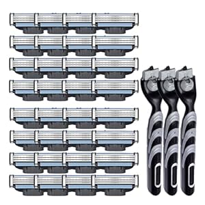Cinsersr 32 Stück Mach 3 Rasierklingen