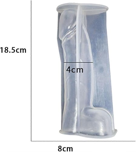 Miniatura 3 de Zaldita Moldes genitales de vela para hombre, molde de vela genital para hombre, molde de silicona con forma de cuerpo 3D, molde de silicona tipo A