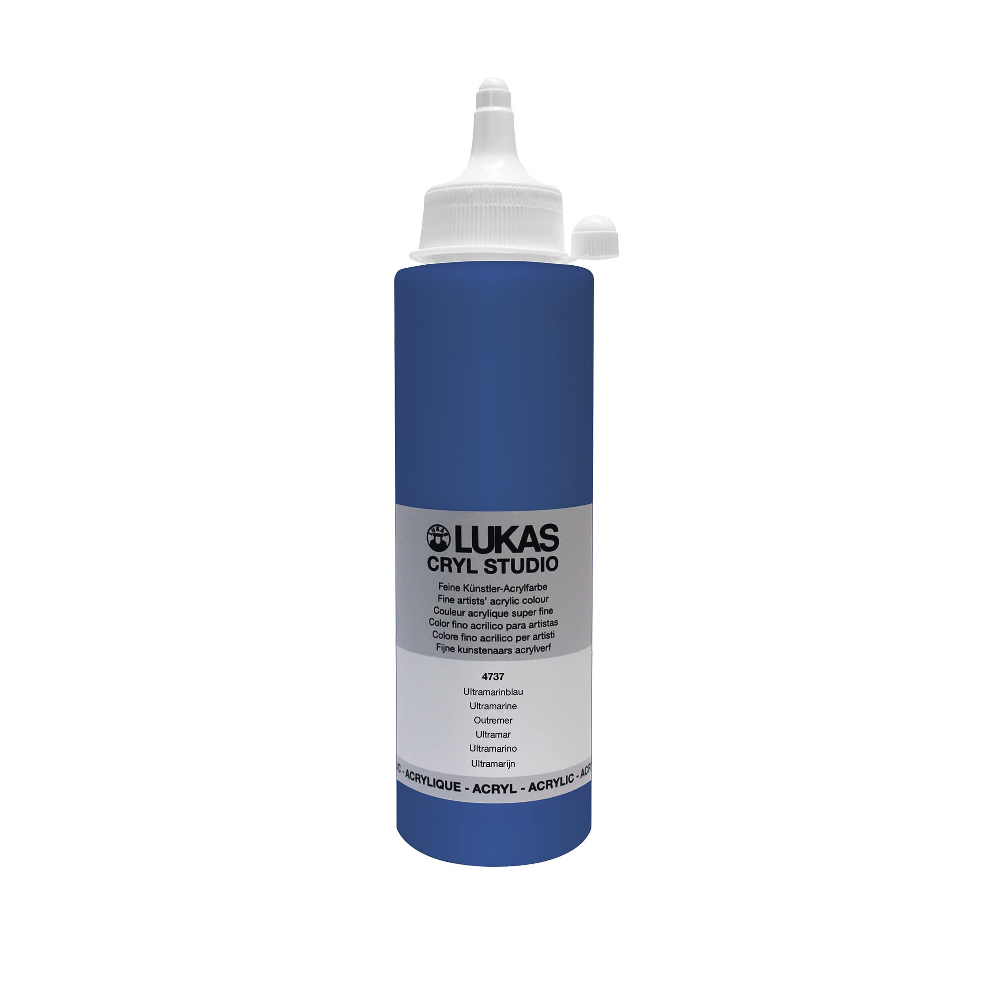 LUKAS Cryl Studio 250ml Premium Quality Acrylic Paint, Ultramarine Blue