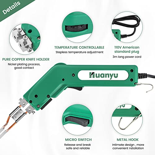 Huanyu Hot Knife 100W With 4 Blades Arc/Shovel/Sharp/R-Type + Hot Knife 150W Straight Type 4In #TOP3