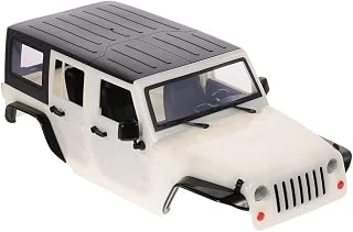 Integy RC Model C29840WHITE Realistic JW10-S Hard Plastic Body Kit for 1/10 Scale Off-Road Crawler WB=313mm