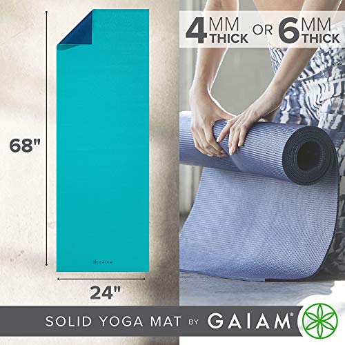 Gaiam Tapis de Yoga Premium Solide Recto Verso., Open Sea – vue 3