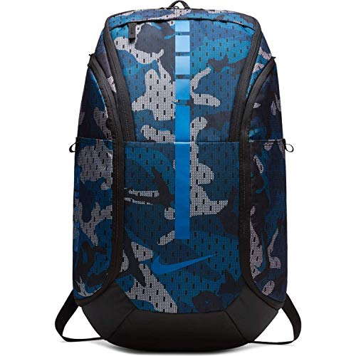 Nike Hoops Elite Hoops Pro Basketball Camo Backpack Gym (Blue/Black/Signal Blue)