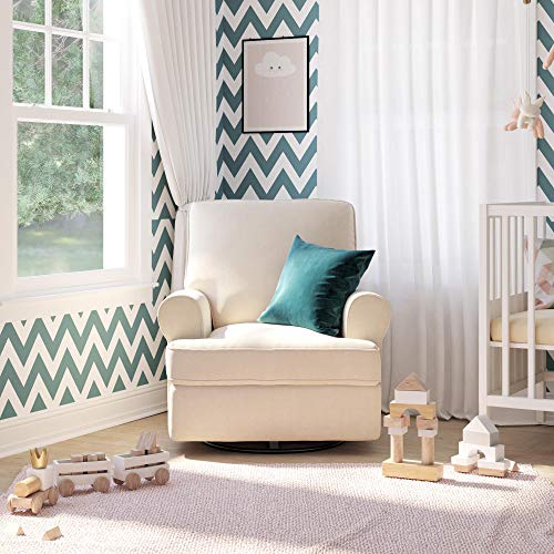 Baby Relax Kenzie Swivel Glider Recliner Chair, Nursery Furniture, Beige #TOP2