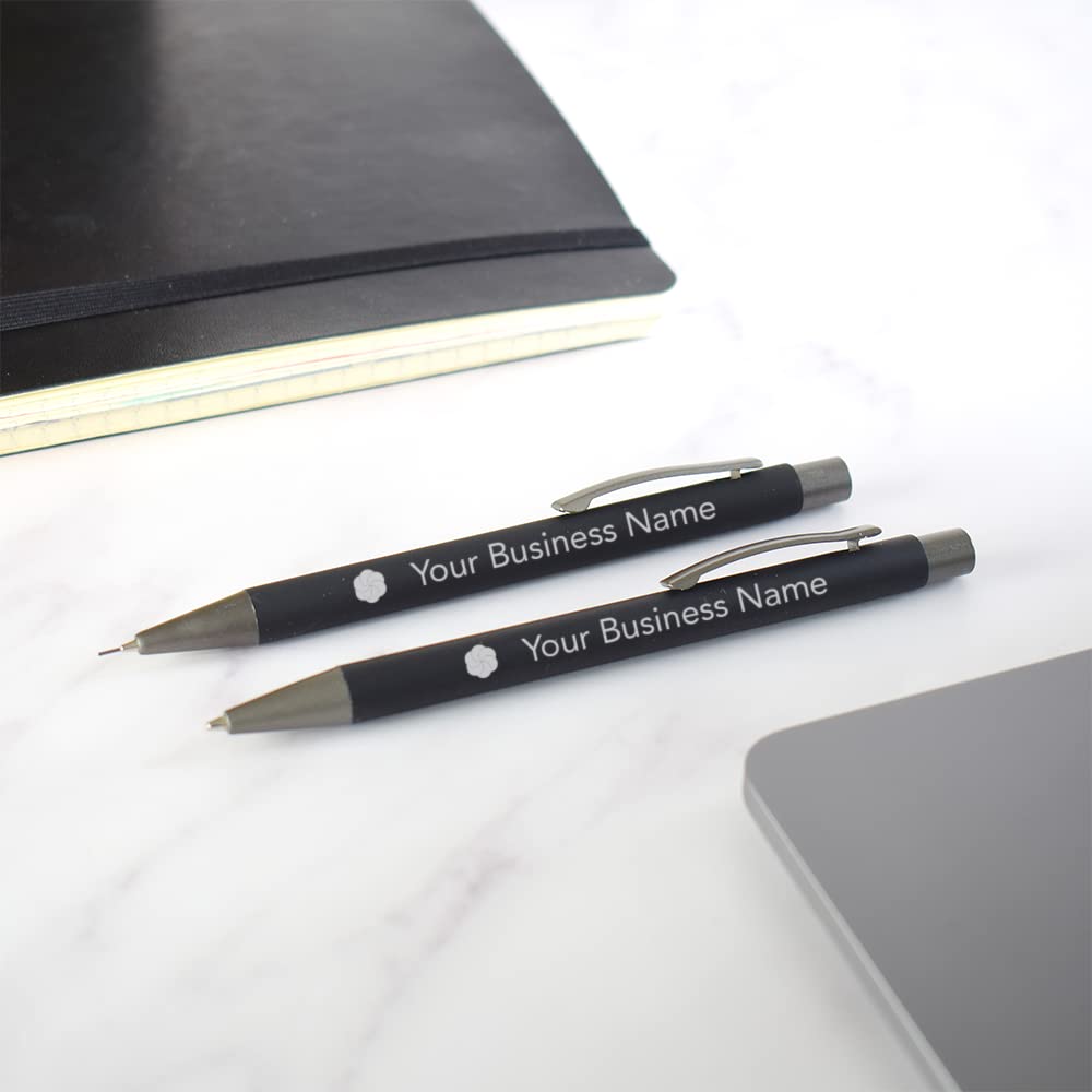 Set di penne morbide e matite meccaniche personalizzate: lo strumento di scrittura definitivo per comfort e precisione (set da 20, nero)