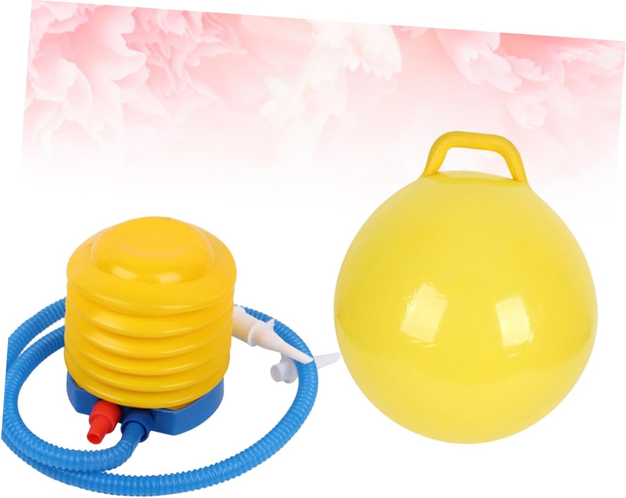 Vaguelly 2pcs Inflatable Jumping for Boys and Girls Bouncing Handle and Pump PVC for Indoor and Balance and Coordination