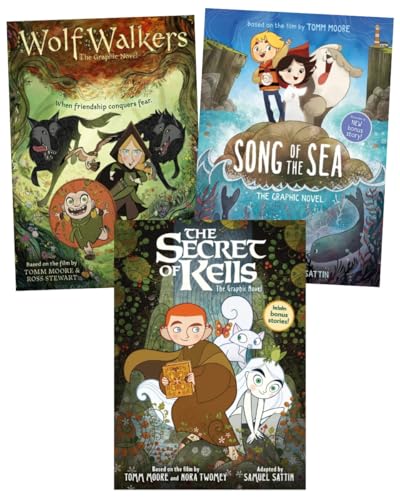 Cartoon Saloon’s Irish Folklore Series 3-Book Collection Set - A Stunning Graphic Adaptation of Enchanting Irish Myths