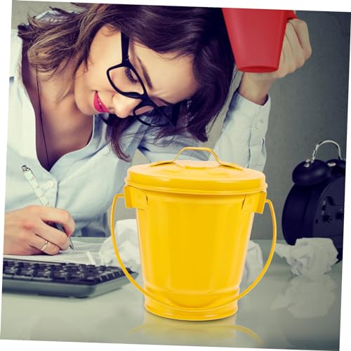 Cabilock caneca de metal vintage para escritorio miniatura 4