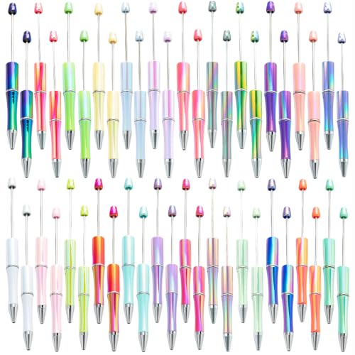 Set de 48 bolígrafos retractiles Beadable colores brillantes
