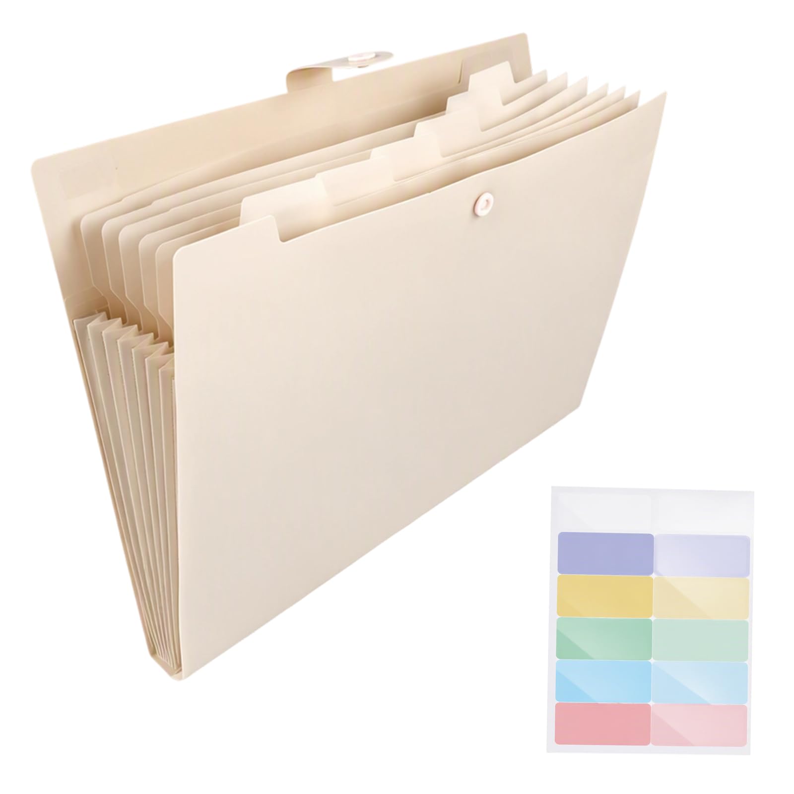 Elovara File Organiser A4, 8Pockets Expanding File Folder, for Office