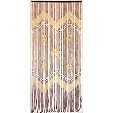 SATURNIA 1191405 Cortina Puerta 42 Tiras Bambu 90x200 cm, Rosa