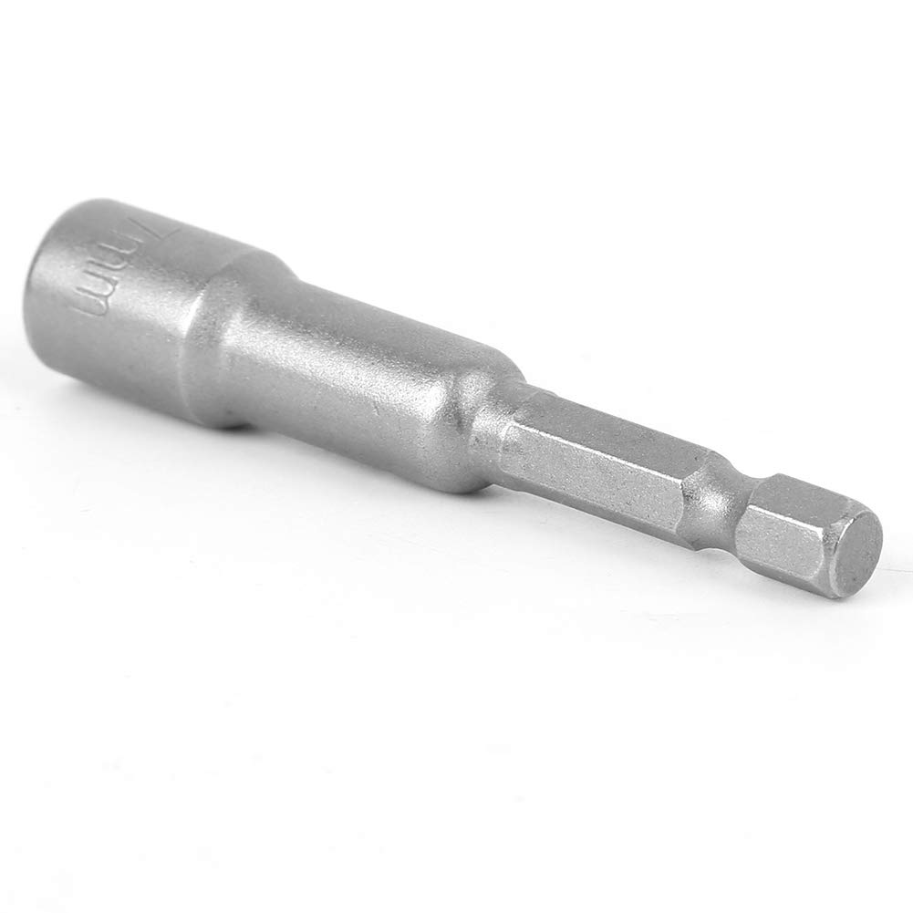 High Hardness Long Service Life Magnetic Hex Socket, Tool Steel Electric Screwdriver Hex Socket, Rotating Nut Tightening Loosening for Rotating Bolt