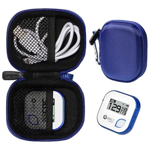 CaseSack Golf Course GPS Case Compatible with GOLFBUDDY Voice 2S+ Talking GPS Rangefinder, Voice, Voice 2, Bushnell NeoGhost, Garmin 010-01959-00 Approach G10 (Royal Blue-Updated Version) Cover