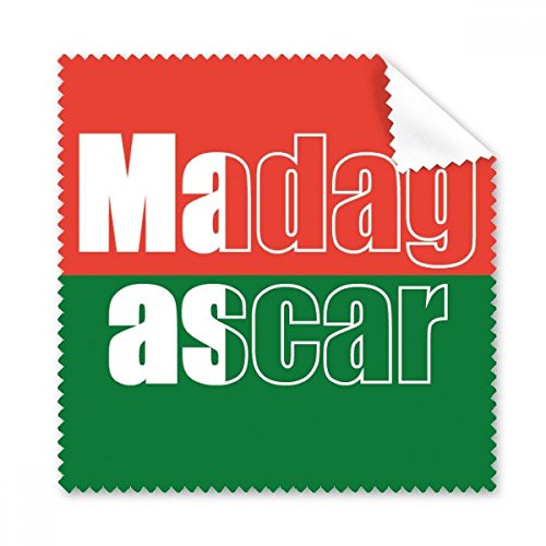 Cadeau Madagascar lot de 5 chiffons en tissu pour l'entretien des verres de lunettes et écrans