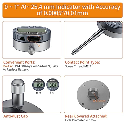 Neoteck Digital Dial Indicator Gauge
