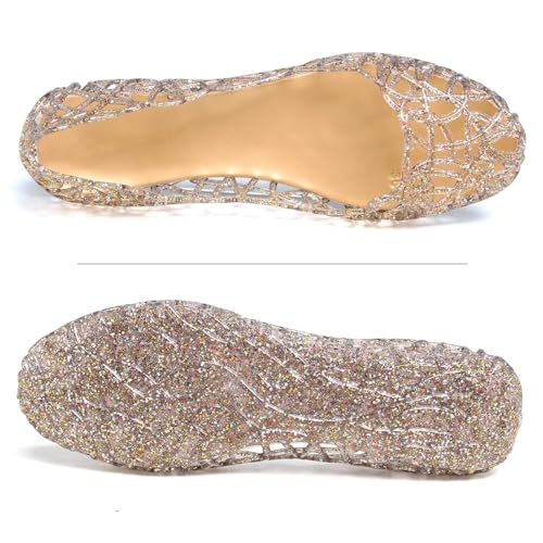 Image of Dear Time Women Flat Heel Summer Beach Jelly Shoes