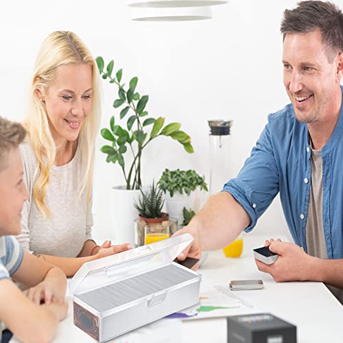 Vicenpal Trading Card Storage Box Organizer Fit 1200 Plus Cards Plastic Deck Card Storage Box Hard Playing Card Case With Mtg Trading Card Games Baseball Football Card Collector Tcg (1 Piece), Clear #TOP6