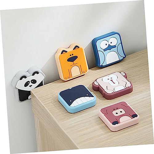 VILLFUL 6pcs Crash Pad Furniture Accessory Protection Pad for Wall Cabinet Door Handles Wall Silencer Door Stop Wall Door Home Furniture Toilet Lid Bumpers PVC Thicken Cupboard