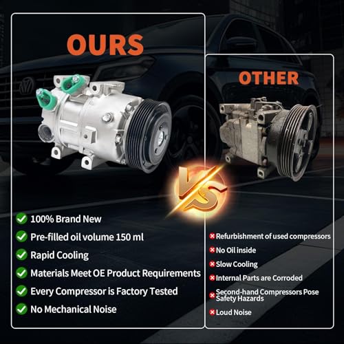 Image of Air Conditioner AC Compressor with Clutch Fit for Hyundai Sonata 2012-2014