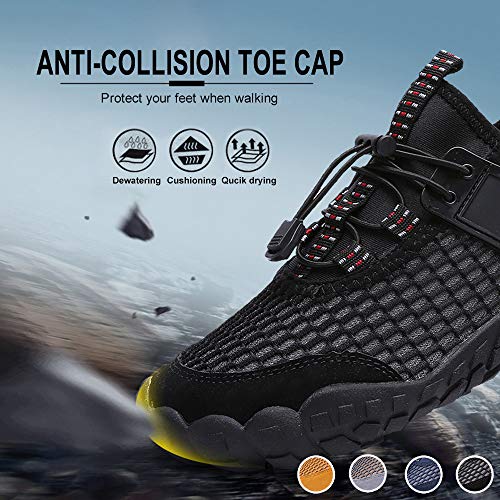 Ajcoflt Sapatos de água unisex respirável leve antiderrapante à prova de desgaste de secagem rápida