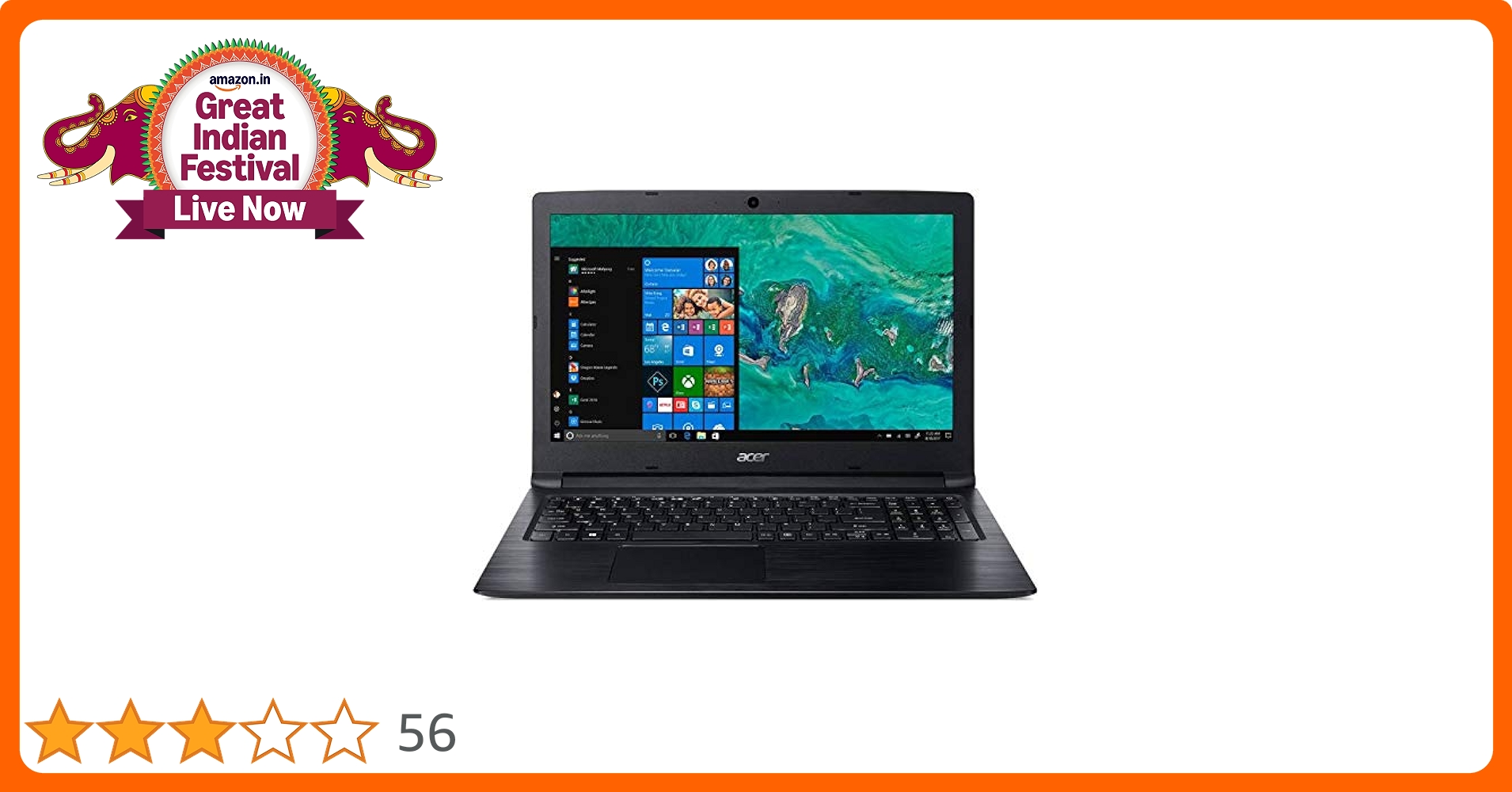 Acer Aspire 3 A315-53 15.6-inch Laptop (8th Gen Intel Core