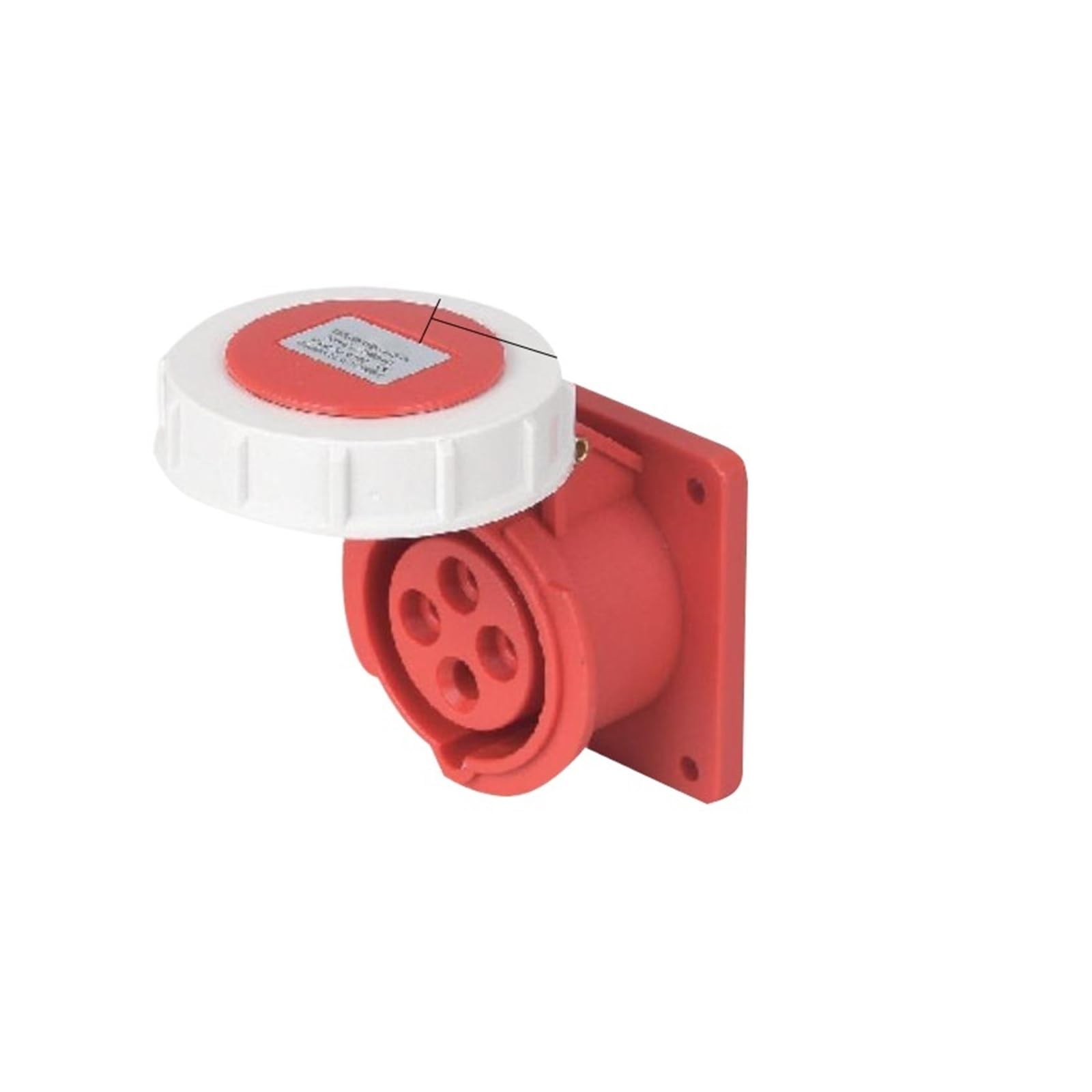 IVEKYKIBC Waterproof Industrial Plug Connector 3-core 4-core 5-core 16A/32A Aviation Socket 1-Piece IP67(XM-3142)