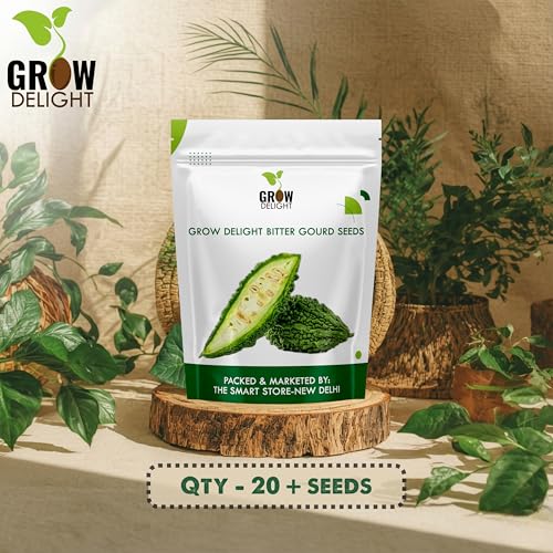 Image of Bitter Gourd (Karela, Pavakai) (20 Seeds) Vegetable Seeds for Home Garden, Organic & Hybrid, Perfect for Home Gardening, Planting For Pots and Patio
