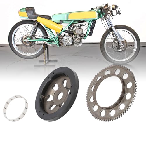 GNXfixt 13mm Anlasserfreilauf Starter für Y-ma-ha Aerox MBK Nitro REX Silverstreet Minarelli 2-Takt 50ccm Roller Anlasserset Freilauf + Gleitlager + Ritzel