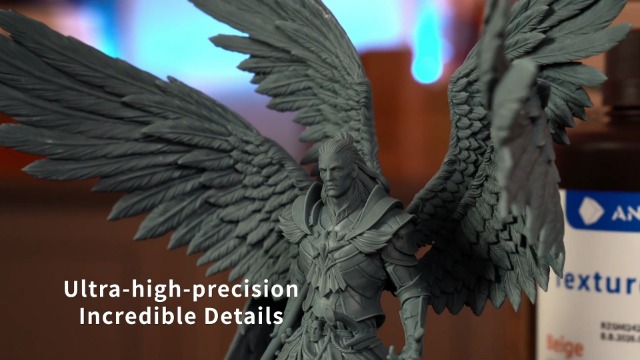 Image of ANYCUBIC 14K 3D Printer Resin, Superior Precision Texture Resin, Model Matte Finish, Lower-Odor, Upgraded Toughness 3D Printing Resin for All LCD Resin 3D Printers (HD Grey, 1kg)