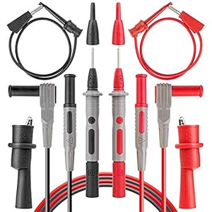 AstroAI-Sondes-de-Multimetre-8-Pieces-de-Cordon-Testeur-Electrique-Inclus-Pinces-Crocodile-Mini-Grip-Fil-Petits-Crochets-et-Sondes-de-Test AstroAI Sondes de Multimètre, 8 Pièces de Cordon Testeur Electrique Inclus Pinces Crocodile, Mini Grip Fil, Petits Crochets et Sondes de Test