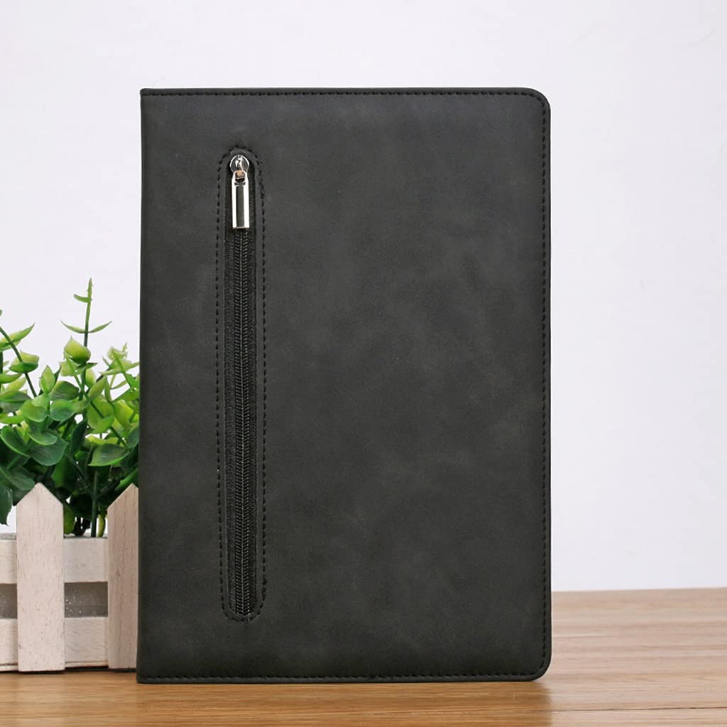 SePKUs Cuaderno de negocios A5 con cremallera, cubierta de papelería de oficina, Bloc de notas con cremallera (B A5)