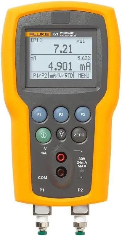Fluke FLUKE-721-3630 Dual Sensor Pressure Calibrator, 36 PSIG, 3000 PSIG, 7.9" x 4.3" x 2.3"