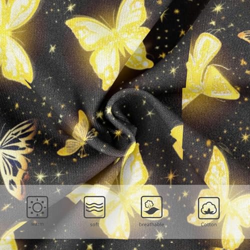 Joisal Golden Butterflies Black Little Girl Panties Girls Underwear Toddlers Cotton Colorful Briefs Undies Kids 2t3