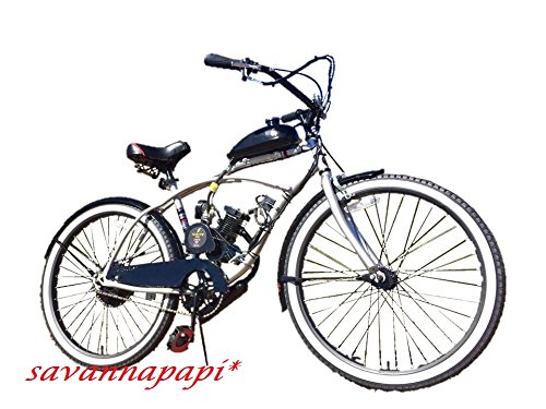 Savannamama 2-STROKE 66CC/80CC COMPLETE DIY MOTORIZED BICYCLE KIT WITH 26" BIKE!