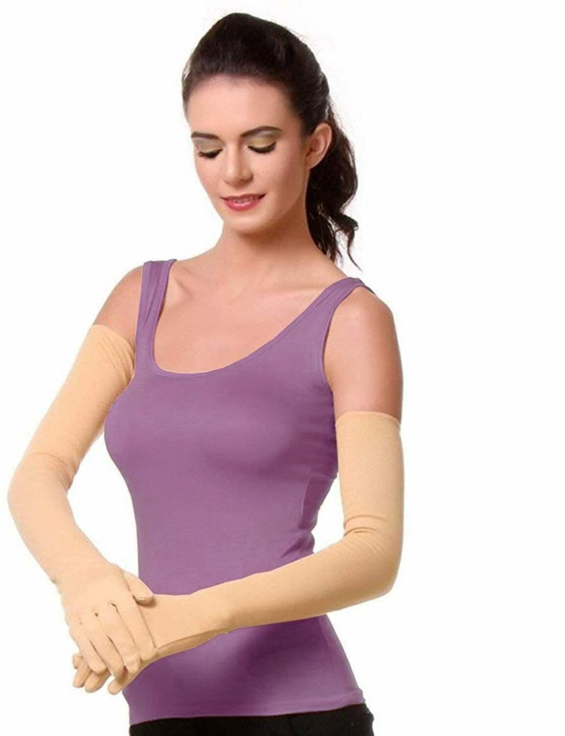 lovely Women Cotton Driving Full Hand Gloves for scooty driving Biking, Hiking, Cycling, scooter/Sun light, dust, pollution, Skin Tanning & UV Protection