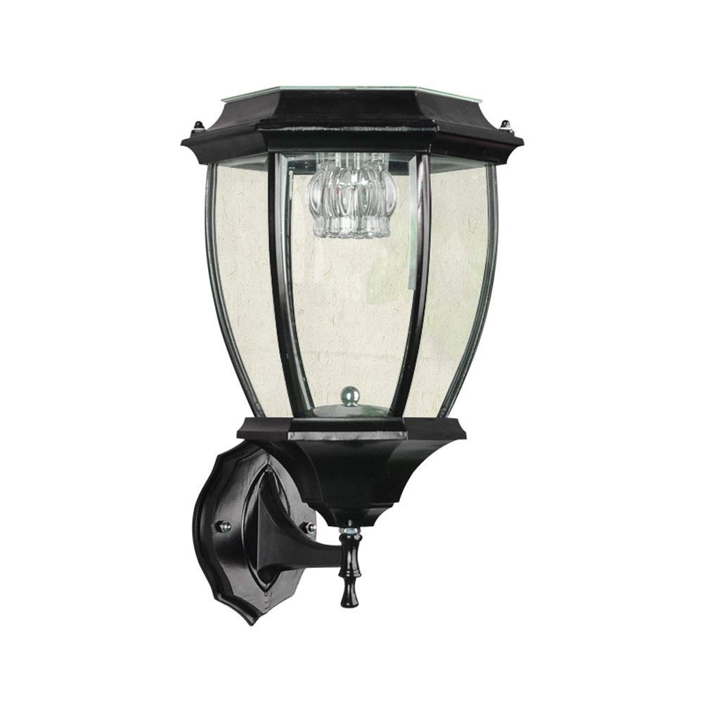 Lanterne murale solaire haut de gamme en aluminium étanche IP54 style européen pour cour